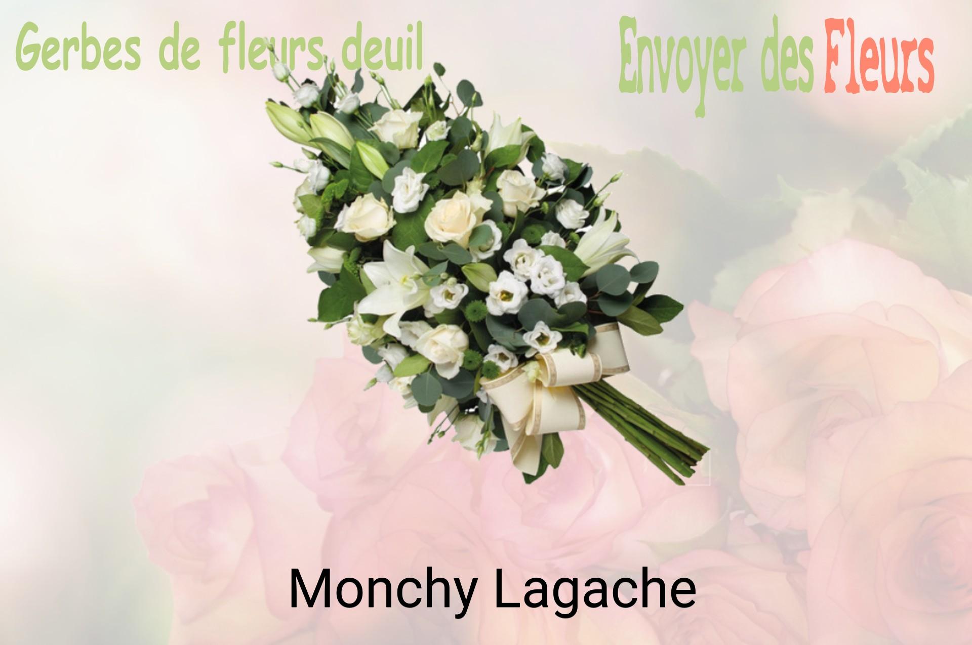 Gerbe de fleurs de deuil livrée à Monchy-Lagache